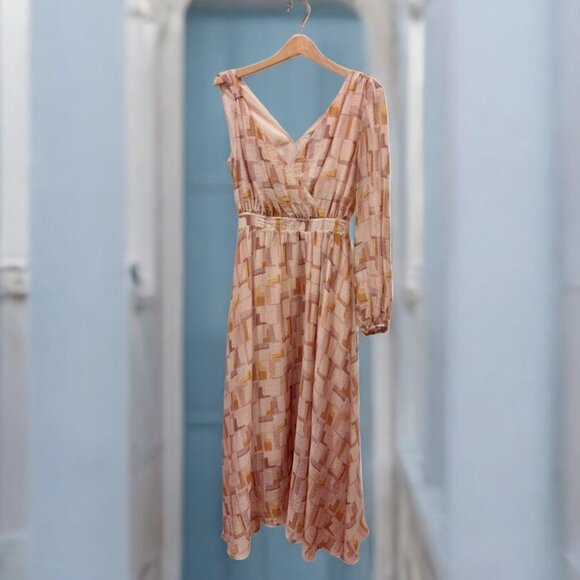 NWT En Saison Winnie One Sleeve Maxi Dress - Picture 2 of 6